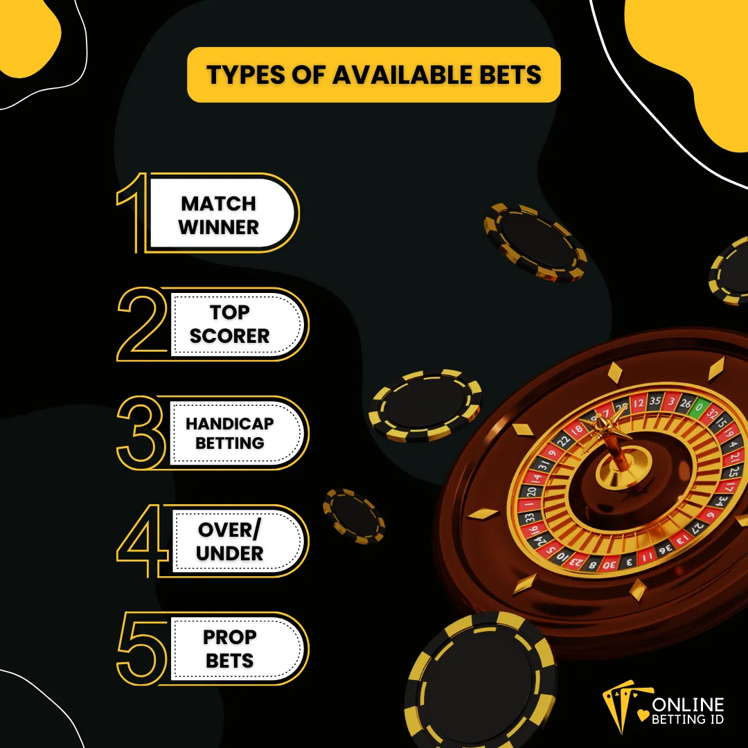 types of available bets on online betting id